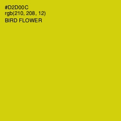 #D2D00C - Bird Flower Color Image